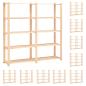 Preview: ARDEBO.de - Lagerregale 5 Böden 10 Stk 170x38x170cm Massivholz Kiefer 500kg