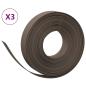 Preview: Rasenkanten 3 Stk. Braun 10 m 10 cm Polyethylen