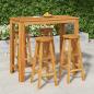 Preview: ARDEBO.de - 5-tlg. Gartenbar-Set Massivholz Akazie