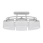 Preview: Deckenlampe mit ellipsenförmigen Glasschirmen 4 Stk. E14