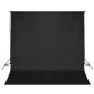 Preview: ARDEBO.de - Fotohintergrund-System 600 x 300 cm Schwarz