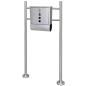 Preview: ARDEBO.de - Briefkasten aus Edelstahl mit Ständer