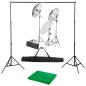 Preview: ARDEBO.de - Fotostudio-Set mit Lampen und Hintergrundsystem