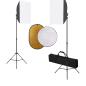Preview: ARDEBO.de - Fotostudio-Set mit Softboxen und Reflektor