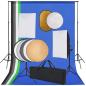 Preview: ARDEBO.de - Fotostudio-Set mit Softbox-Lampen, Hintergrund und Reflektor
