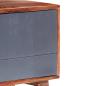 Preview: TV-Schrank Grau 140x30x45 cm Massivholz