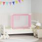 Preview: ARDEBO.de - Kleinkind-Bettschutzgitter Rosa 100x25 cm Stoff