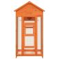 Preview: Voliere Braun 91,5x53x170 cm Massivholz Kiefer
