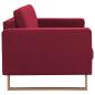 Preview: 2-Sitzer-Sofa Stoff Weinrot