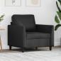 Preview: ARDEBO.de - Sessel Schwarz 60 cm Kunstleder