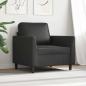 Preview: Sessel Schwarz 60 cm Kunstleder