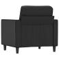 Preview: Sessel Schwarz 60 cm Kunstleder