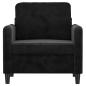 Preview: Sessel Schwarz 60 cm Samt