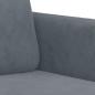Preview: 2-Sitzer-Sofa Dunkelgrau 120 cm Samt