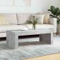 Preview: ARDEBO.de - Couchtisch Betongrau 102x50x36 cm Holzwerkstoff