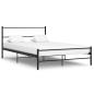 Preview: ARDEBO.de - Bettgestell Schwarz Metall 160×200 cm