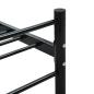 Preview: Bettgestell Schwarz Metall 160×200 cm