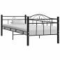 Preview: ARDEBO.de - Tagesbett-Rahmen Schwarz Metall 90×200 cm