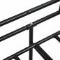 Preview: Tagesbett-Rahmen Schwarz Metall 90×200 cm