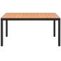 Preview: Gartentisch Braun 150x90x74 cm Aluminium und WPC