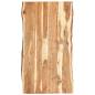 Preview: ARDEBO.de - Tischplatte Massivholz Akazie 118x(50-60)x3,8 cm