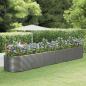 Preview: ARDEBO.de - Hochbeet Grau 554x100x68 cm Pulverbeschichteter Stahl