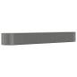 Preview: Hochbeet Grau 554x100x68 cm Pulverbeschichteter Stahl