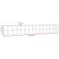 Preview: Hochbeet Grau 554x100x68 cm Pulverbeschichteter Stahl