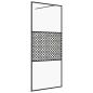 Preview: Duschwand für Begehbare Dusche mit Klarem ESG Glas 115x195 cm