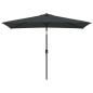Preview: Sonnenschirm mit Metall-Mast 300x200 cm Anthrazit