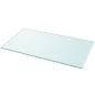 Preview: Tischplatte aus gehärtetem Glas rechteckig 1200x650 mm