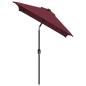 Preview: Sonnenschirm mit Metall-Mast 300x200 cm Bordeauxrot