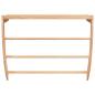 Preview: Handtuchhalter 60x25,5x49 cm Massivholz Nussbaum