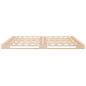 Preview: Palettenbett 200x200 cm Massivholz Kiefer