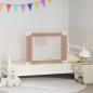 Preview: ARDEBO.de - Kleinkind-Bettschutzgitter Taupe 90x25 cm Stoff