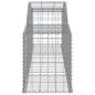 Preview: Gabionen mit Hochbogen 15 Stk. 300x50x60/80 cm Verzinktes Eisen