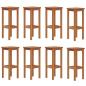 Preview: Barhocker 8 Stk. Massivholz Akazie