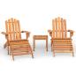 Preview: 3-tlg. Garten-Lounge-Set Adirondack Massivholz Akazie