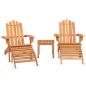 Preview: 3-tlg. Garten-Lounge-Set Adirondack Massivholz Akazie
