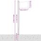 Preview: Europaflagge mit Mast 6,08 m Aluminium