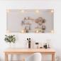 Preview: Wandspiegel mit LED-Leuchten 50x100 cm Glas Rechteckig