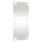 Preview: Wandspiegel mit LED-Leuchten 50x100 cm Glas Rechteckig