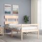 Preview: ARDEBO.de - Seniorenbett mit Kopfteil Massivholz