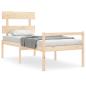 Preview: Seniorenbett mit Kopfteil Massivholz