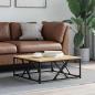Preview: ARDEBO.de - Couchtisch Sonoma-Eiche 70x70x30 cm Holzwerkstoff