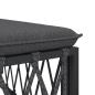 Preview: 2-tlg. Garten-Lounge-Set mit Kissen Anthrazit Stahl