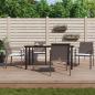 Preview: ARDEBO.de - 5-tlg. Garten-Essgruppe mit Kissen Poly Rattan und Stahl
