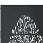 Preview: Gartentor Anthrazit 100x200 cm Stahl Baum-Design