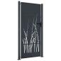 Preview: Gartentor Anthrazit 100x200 cm Stahl Gras-Design