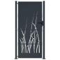 Preview: Gartentor Anthrazit 100x200 cm Stahl Gras-Design